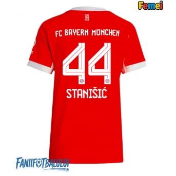Bayern Munich Josip Stanisic #44 Tricou Fotbal Replică 2025-26 Femei Acasa